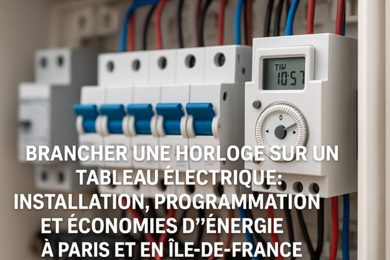 Brancher une horloge sur un tableau électrique