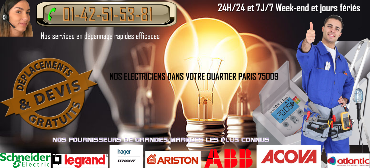 BANNIERE ELECTRICIEN PARIS